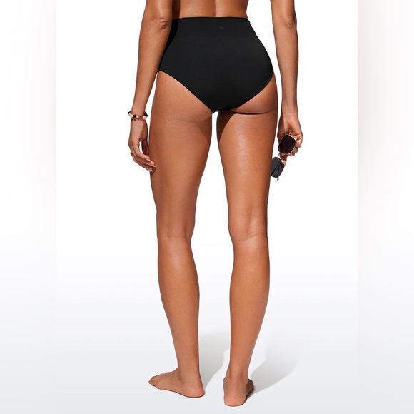 Black High-Waisted Bikini Bottom - Picture 2 of 5